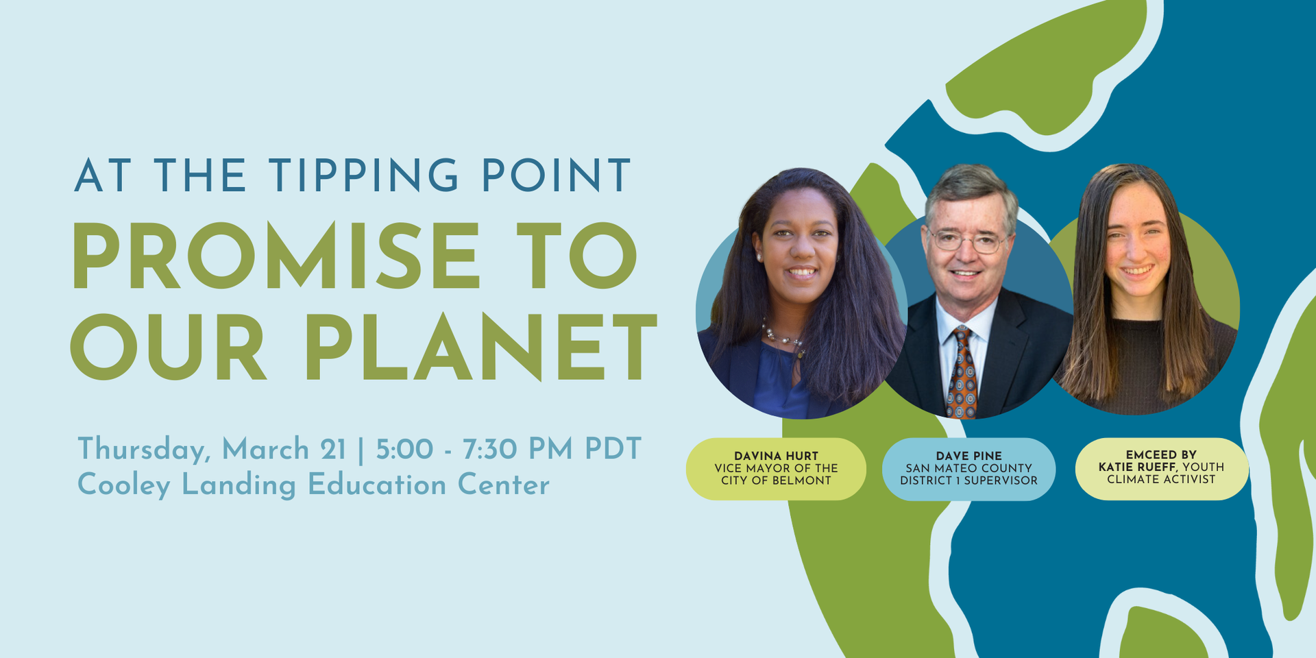 Promise to Our Planet is March 21 Thursday