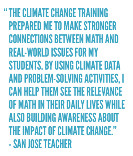 A quote from a San Jose Teacher.  Visit our Impact Report for more. 