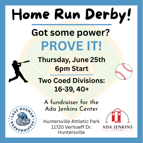 Home Run Derby fundraiser flyer