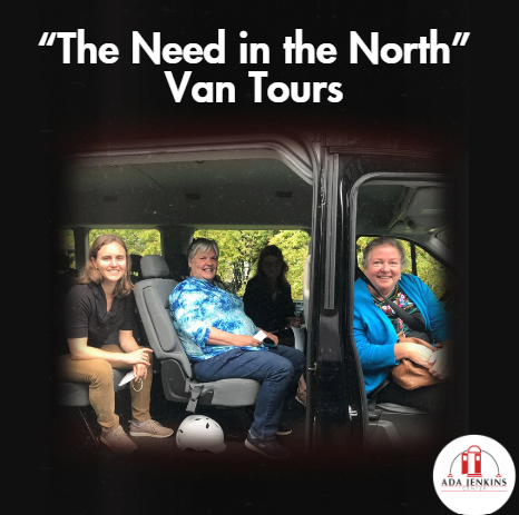Participants on a Need in the North van tour