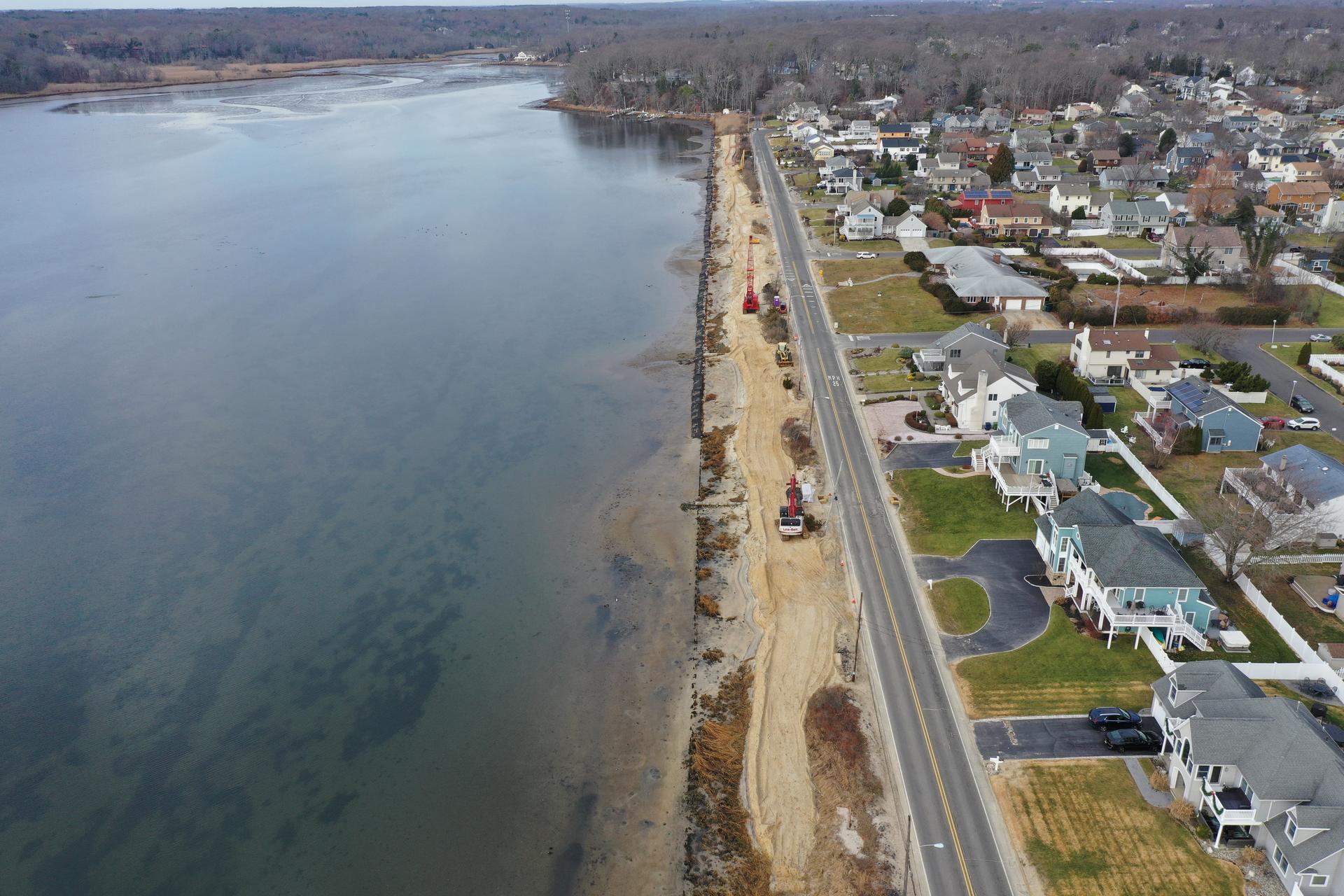 Aerial view of South Riverside Drive project in Neptune, NJ