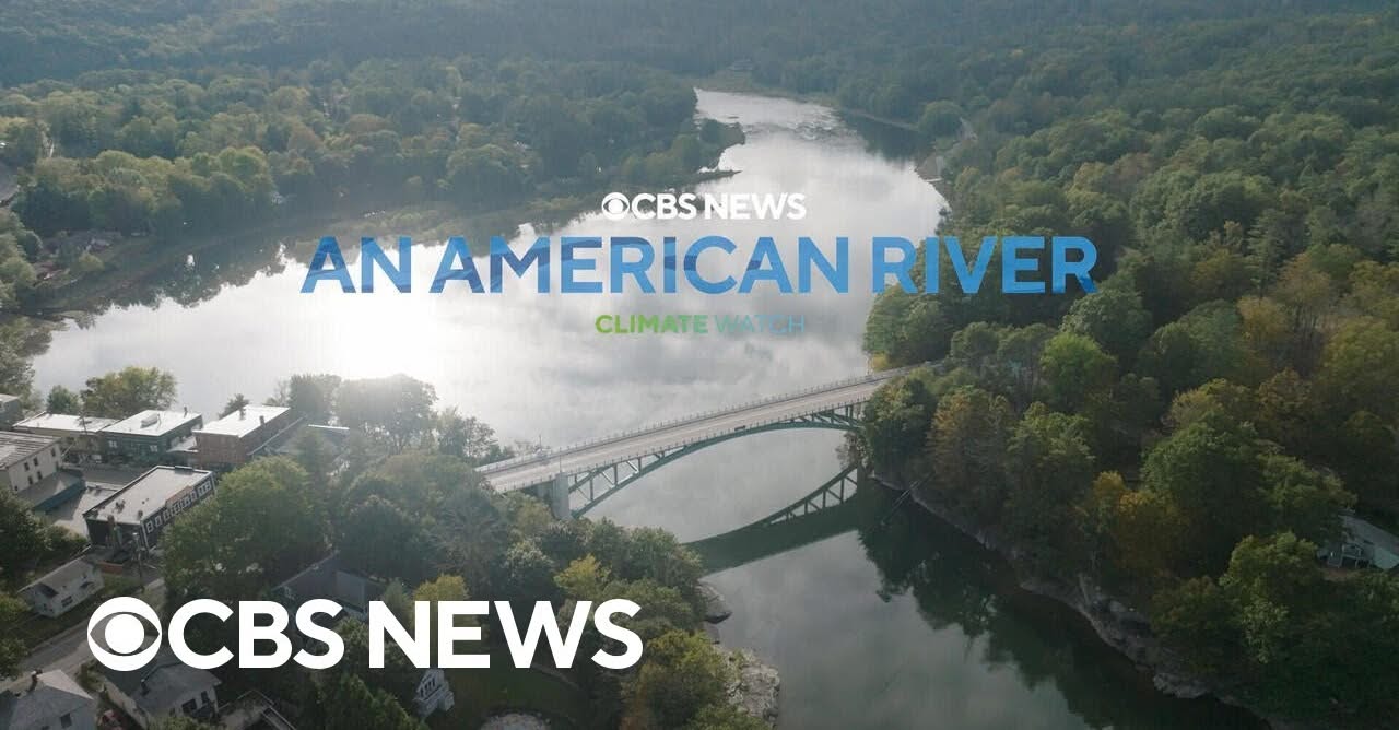 a view of the delaware river from an American River by CBS News