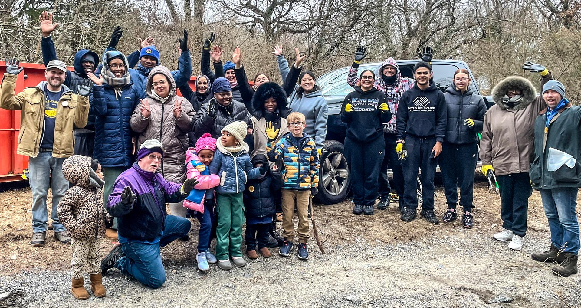volunteers at the Martin Luther King Day of Service event in Bridgeton, NJ