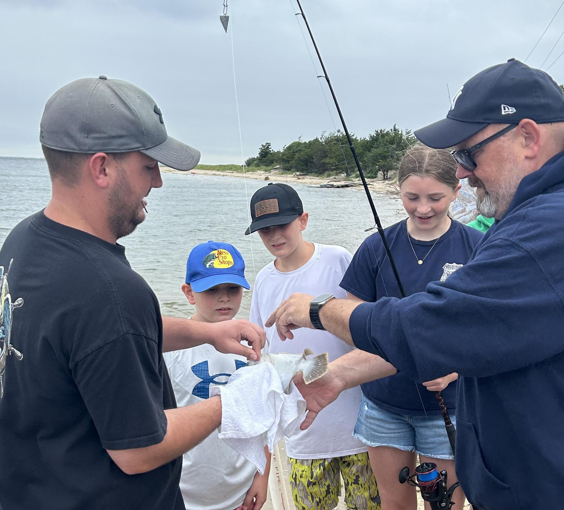kids surf fishing