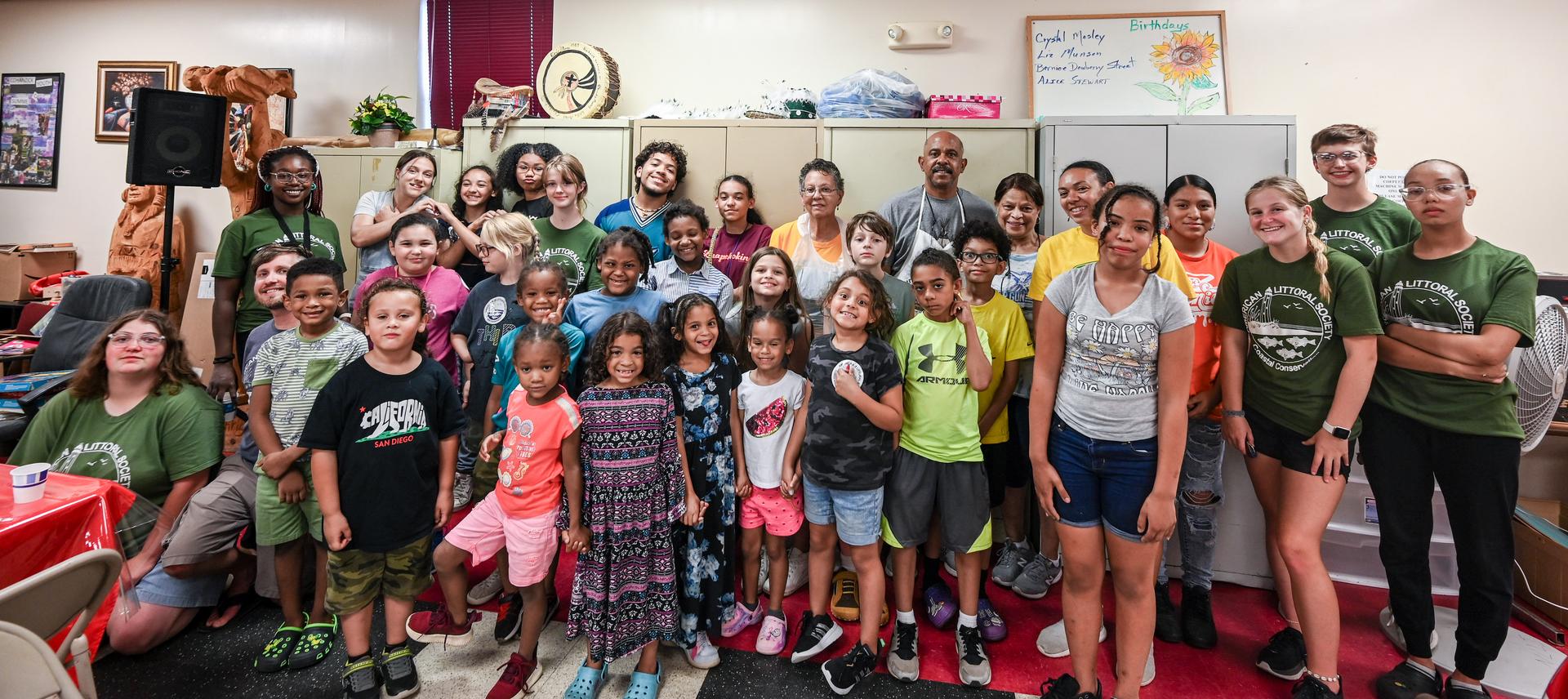 Members of the Lenni-Lenape tribe with Littoral Society staff and r-corps members