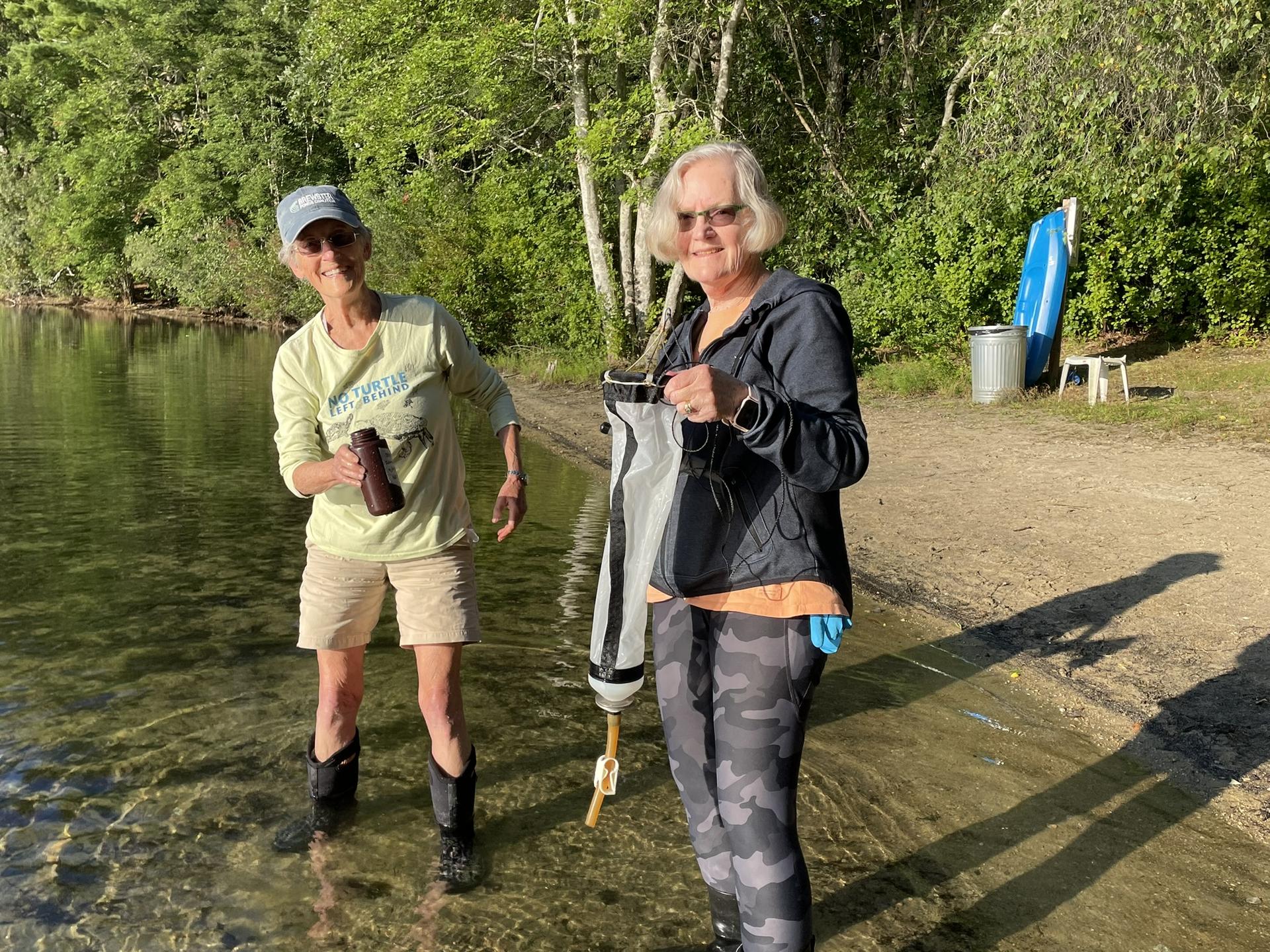Above: FWS members, Susan Baur and Judith McDowell
