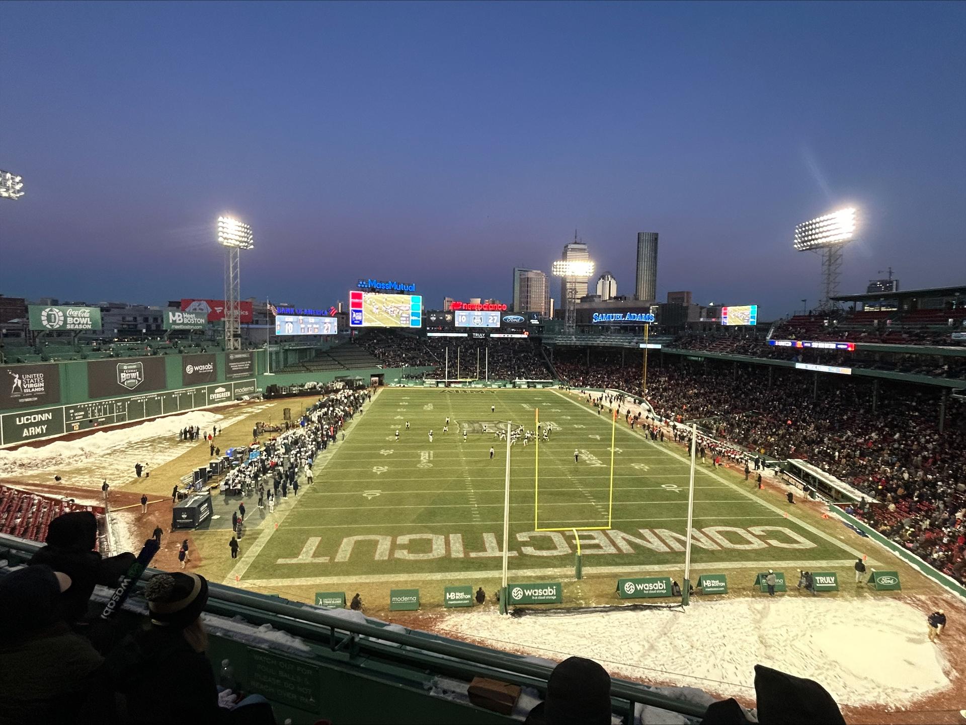 Fenway Bowl game at Fenway Park