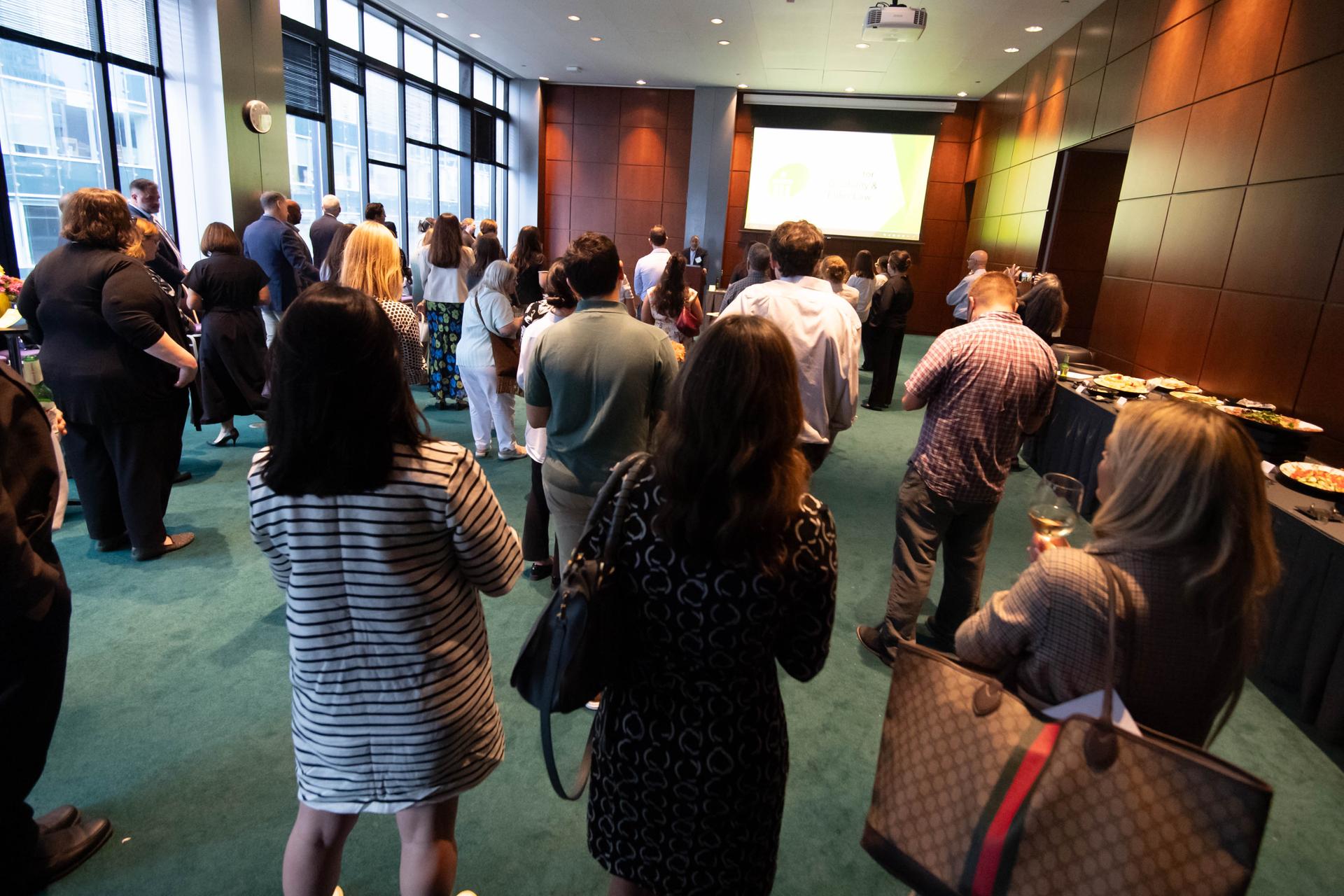 Crowd of attendees at CDEL's 6/11 Appreciation Event