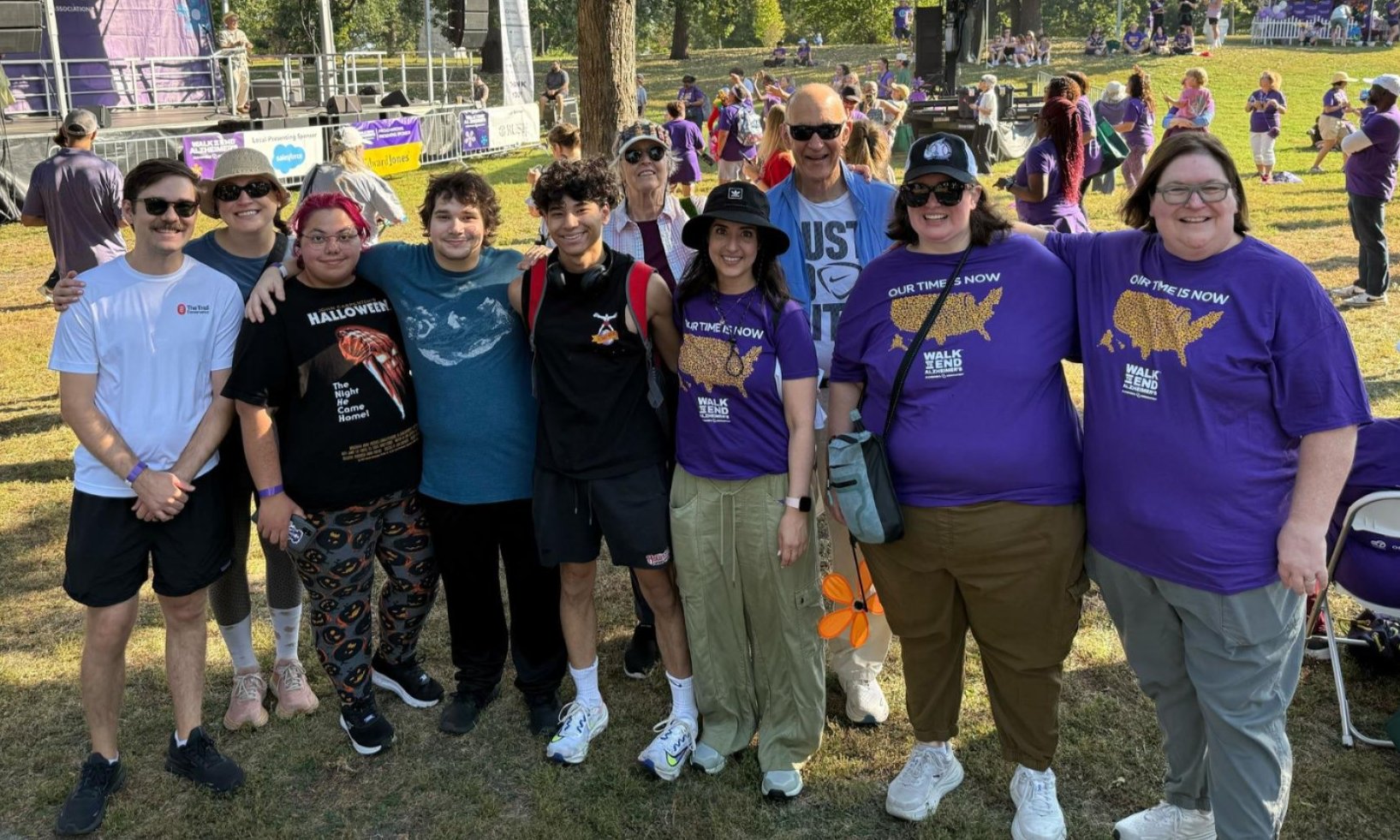 Members of CDEL’s team at the Walk to End Alzheimer’s on 10/4 at Lincoln Park