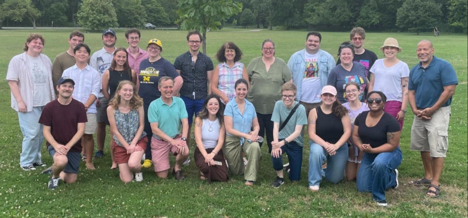 Staff and Interns gathered together at CDEL's annual Picnic in LaBagh Woods