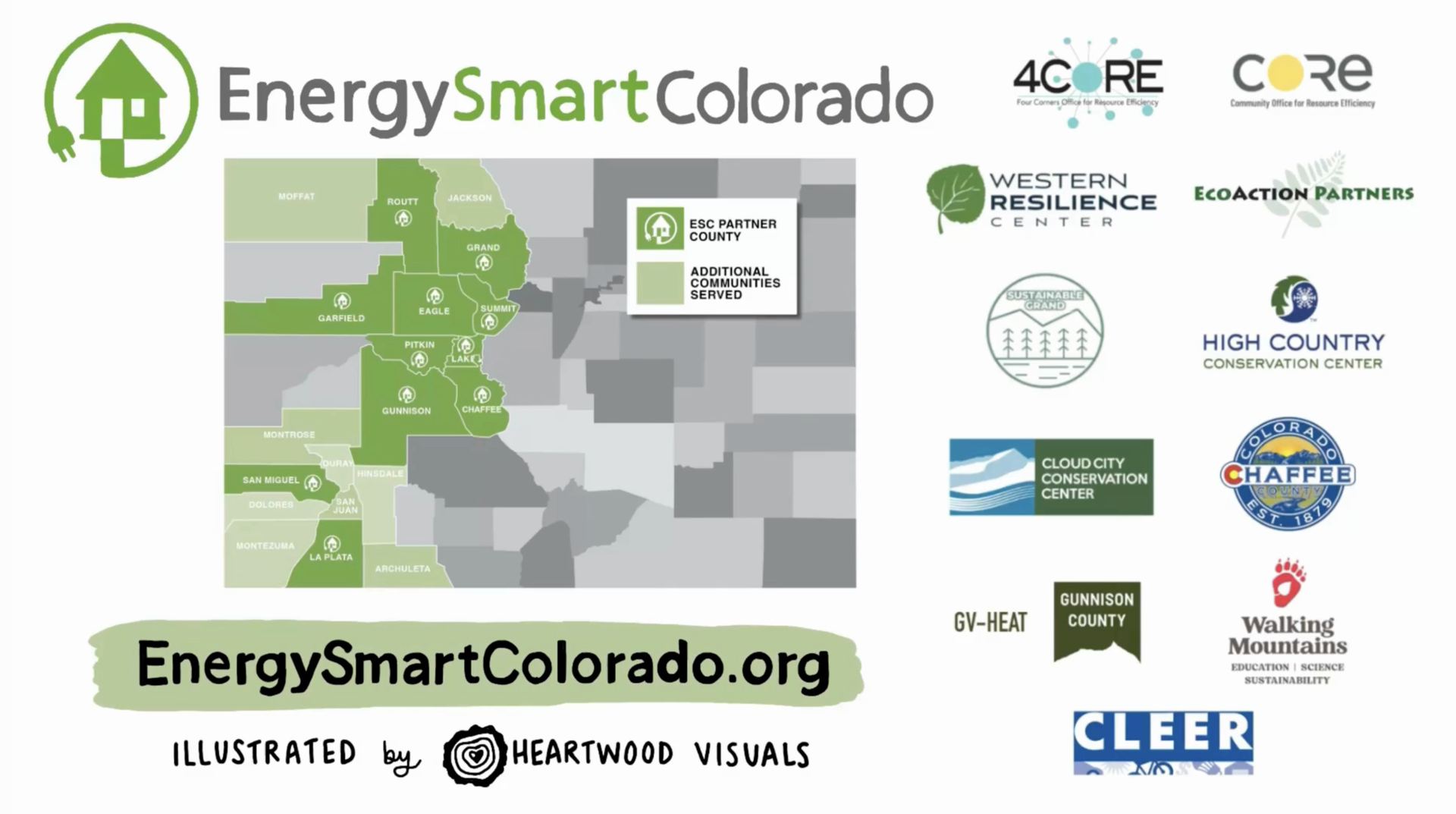 Illustration of Colorado map