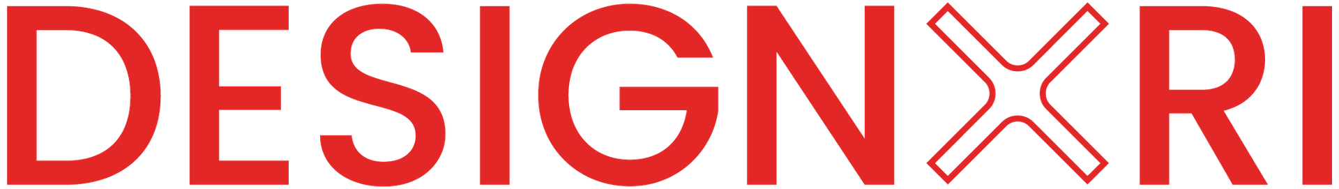 DESIGNxRI red logo