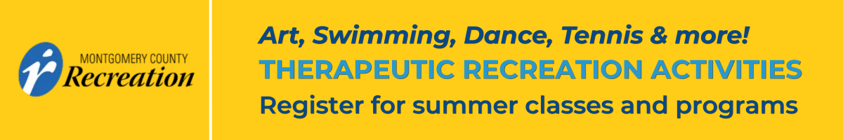 Register for Montgomery County Rec Therapeutic Recreation Activities