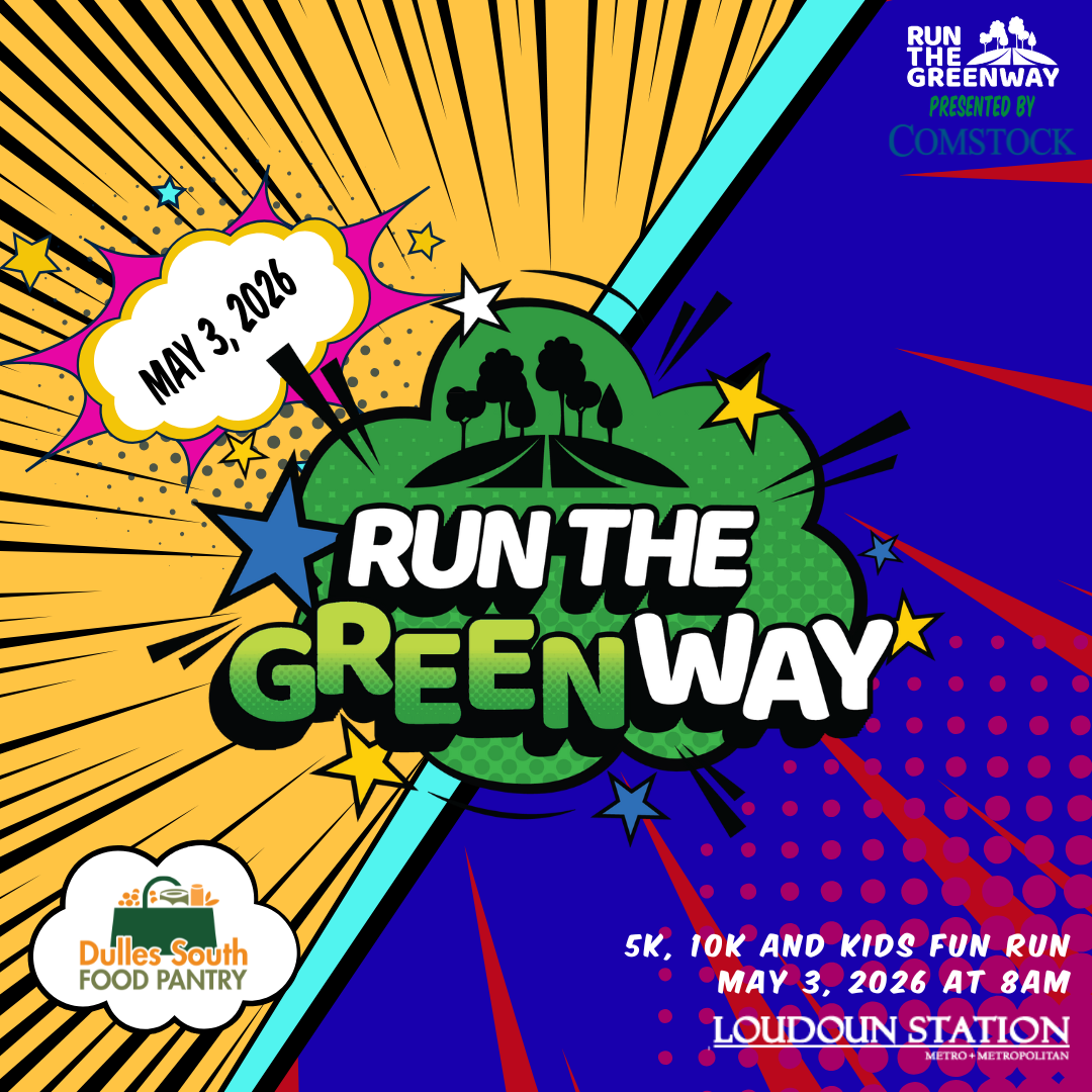 Colorful logo for the Run the Greenway event