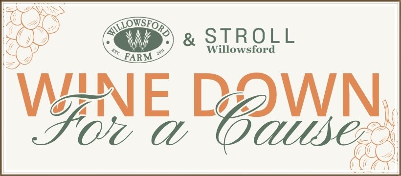 WINE DOWN For a Cause event logo