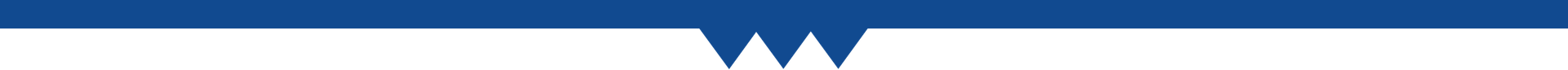 Decorative transition element with arrow in center pointing down.