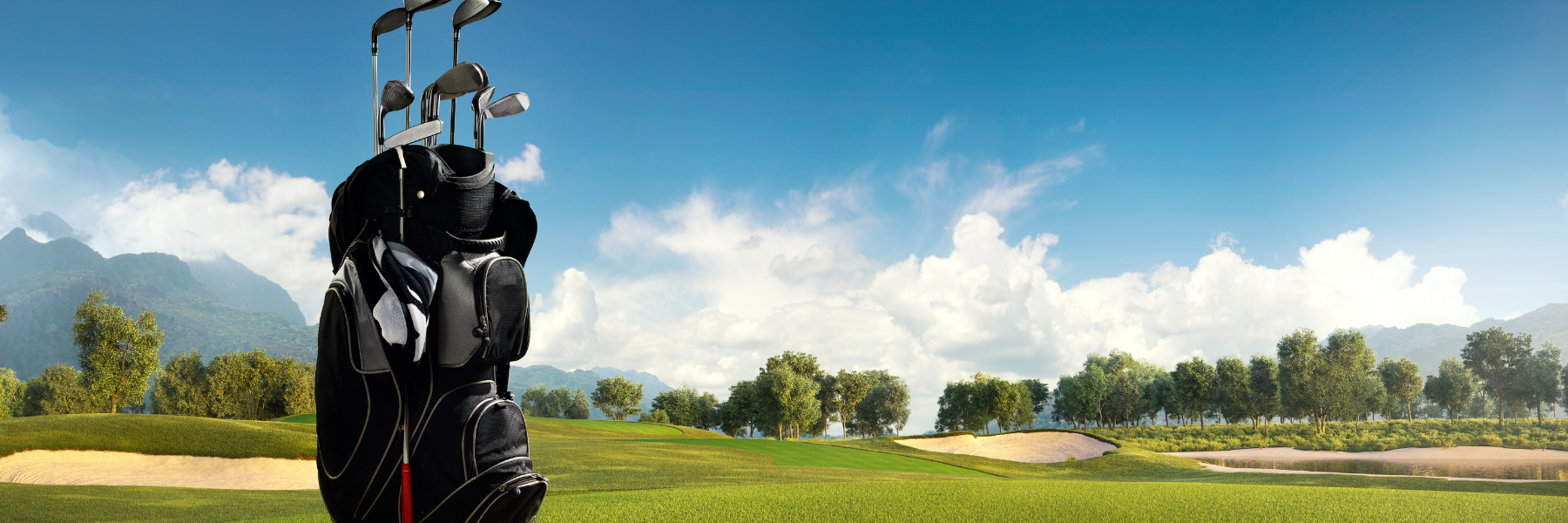 Paragolfers on a golf course