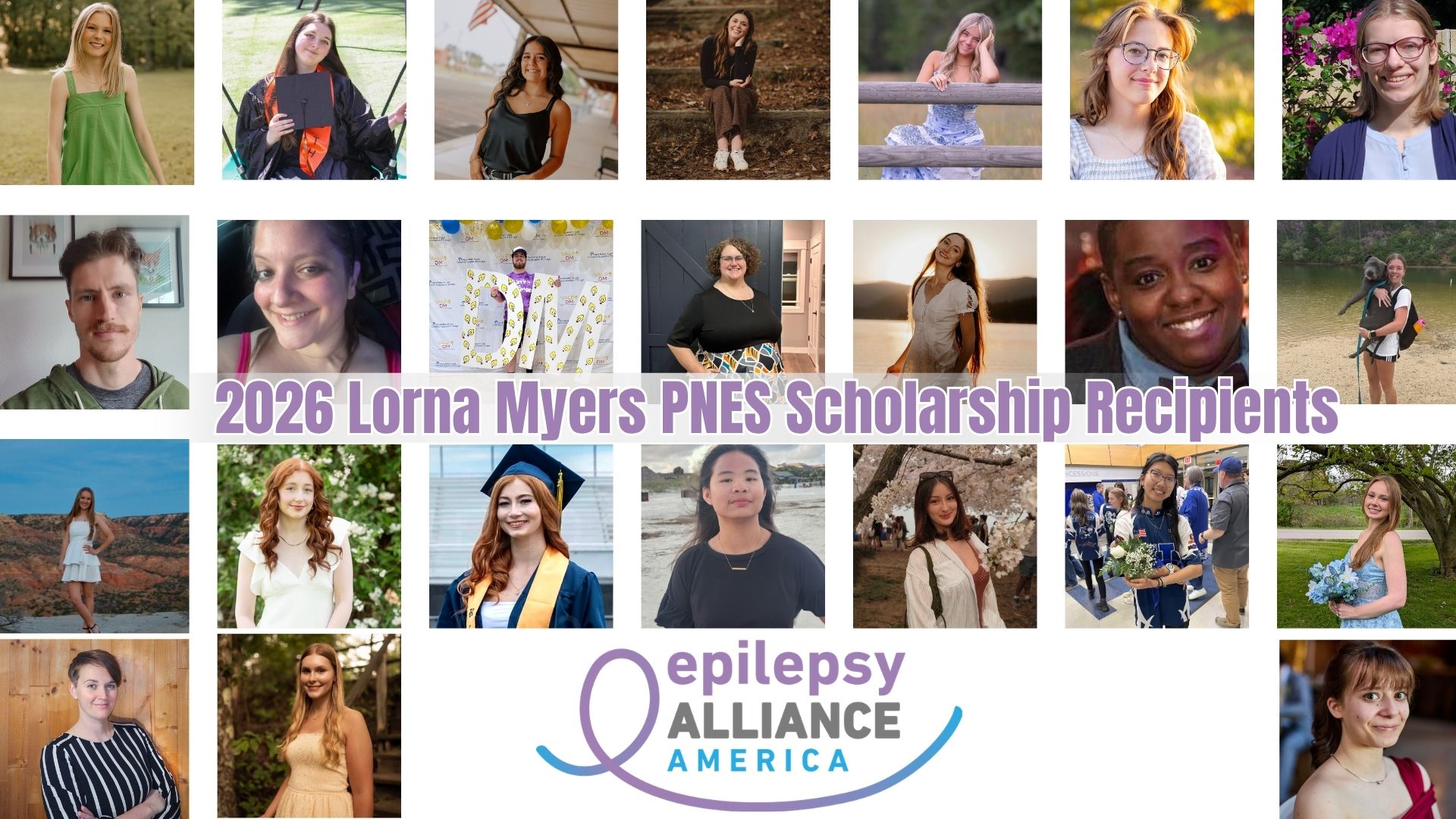 Collage of scholarship recipients