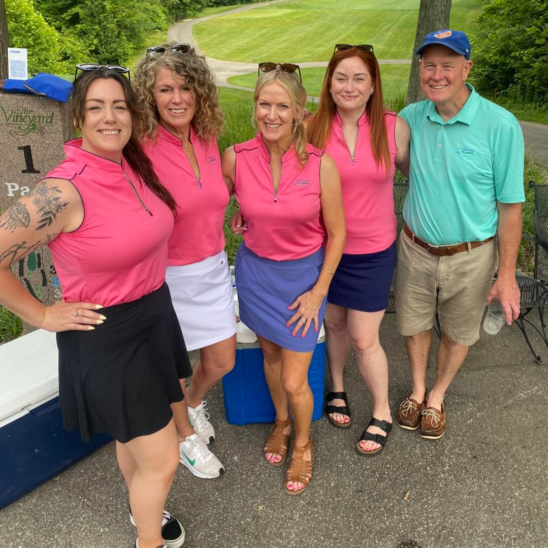 Epilepsy Alliance Ohio staff members at a golf tournament