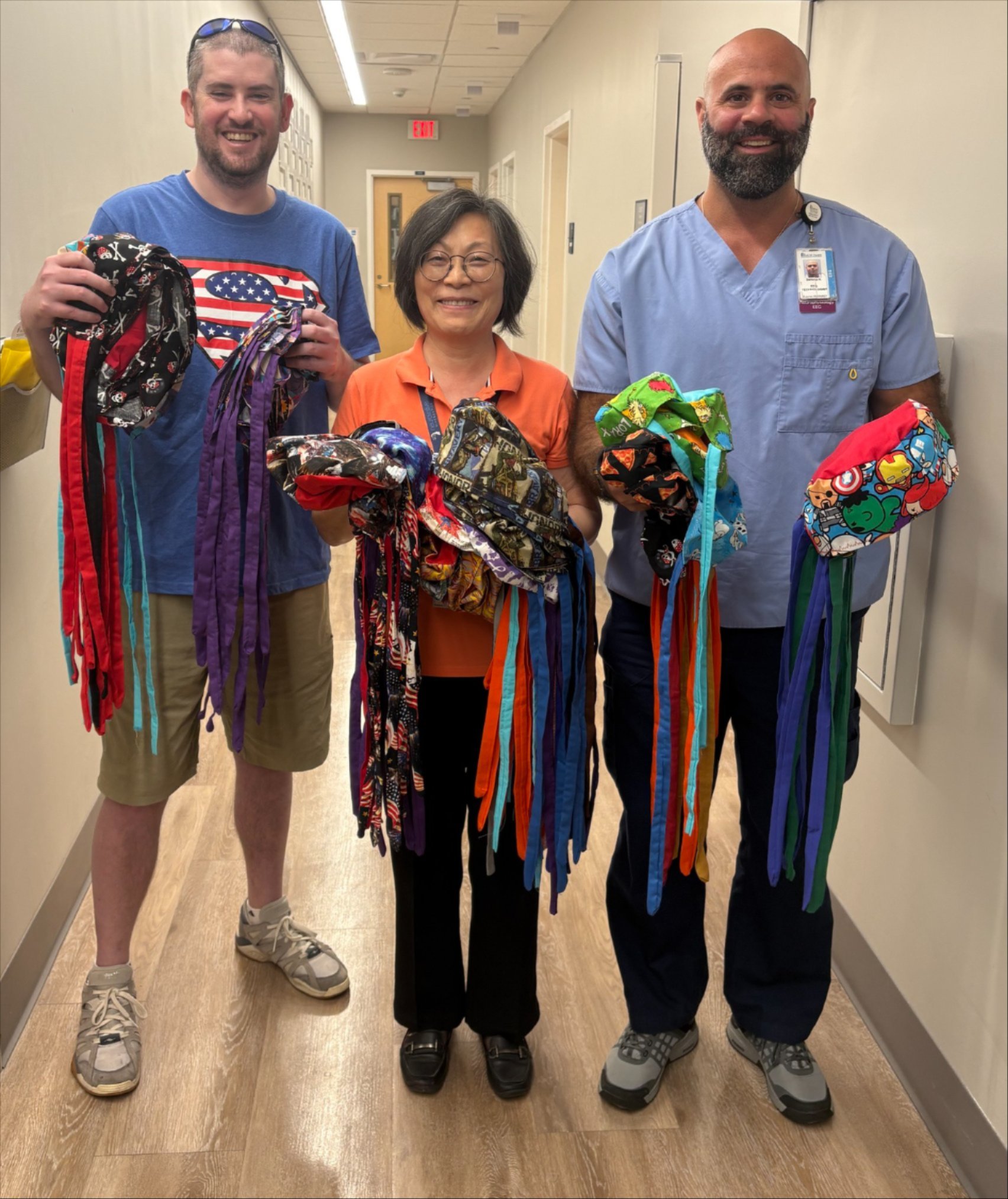 SAFE donates handsewn EEG caps to MUSC