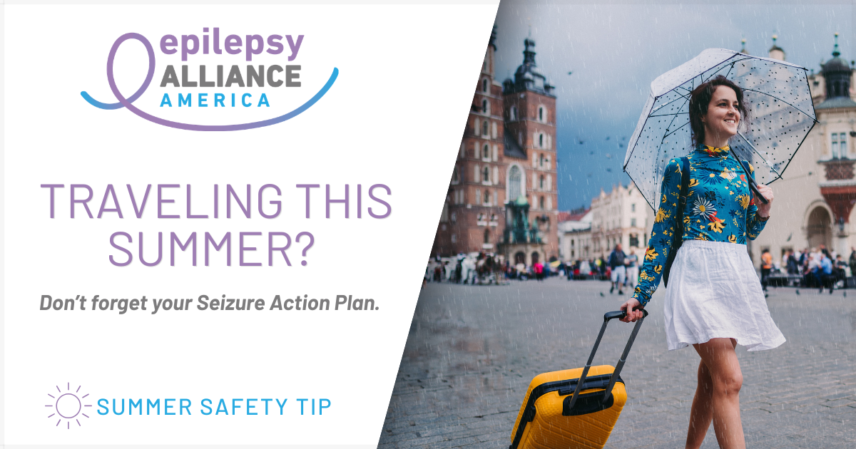 Summer seizure action plan graphic