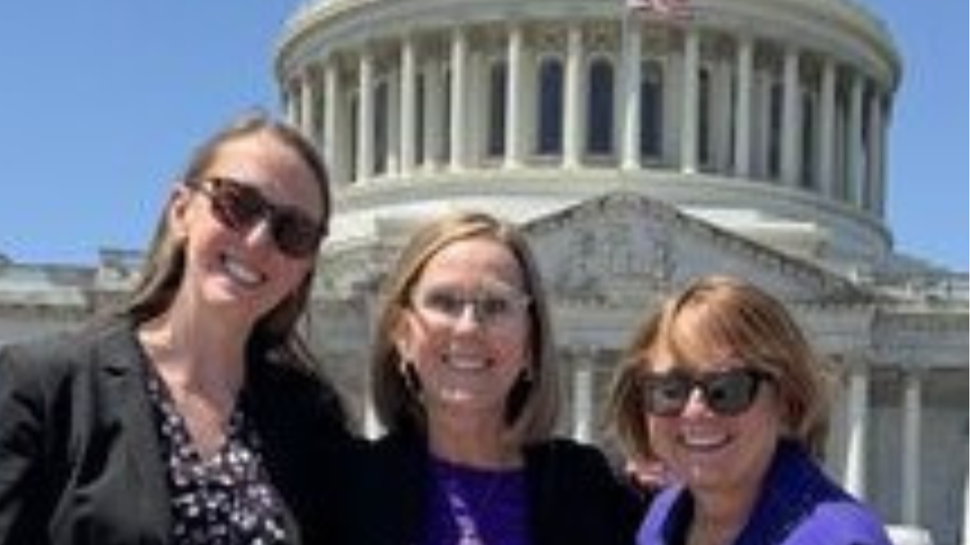 Laura Weidner, Kari Rosbeck and Lisa Gallipoli on Capitol Hill 