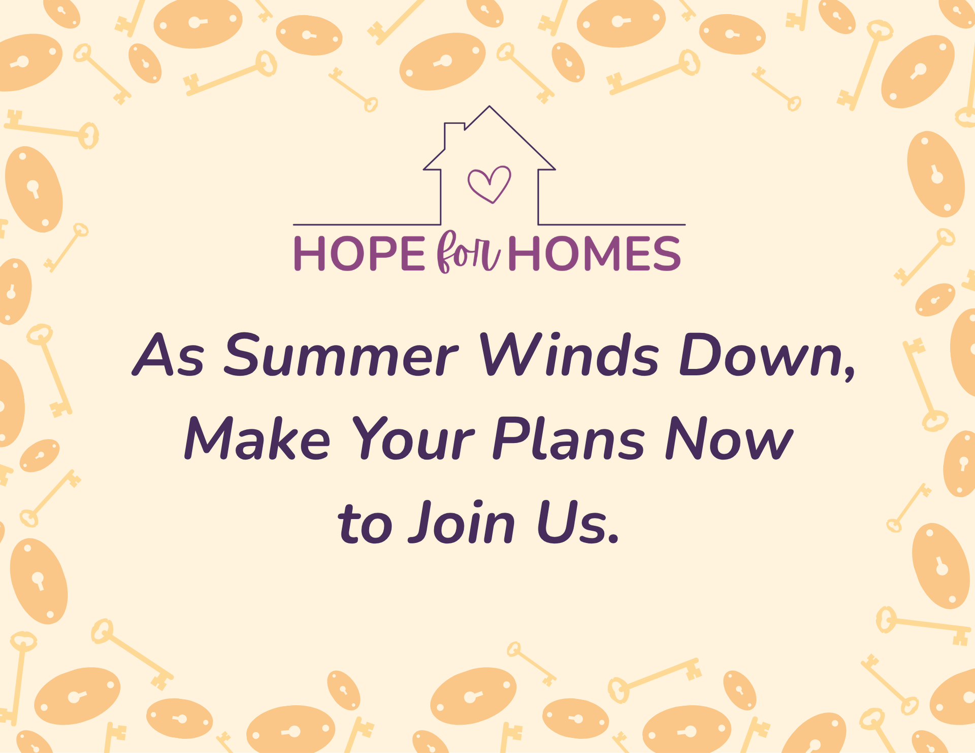 Hope for Homes 2026