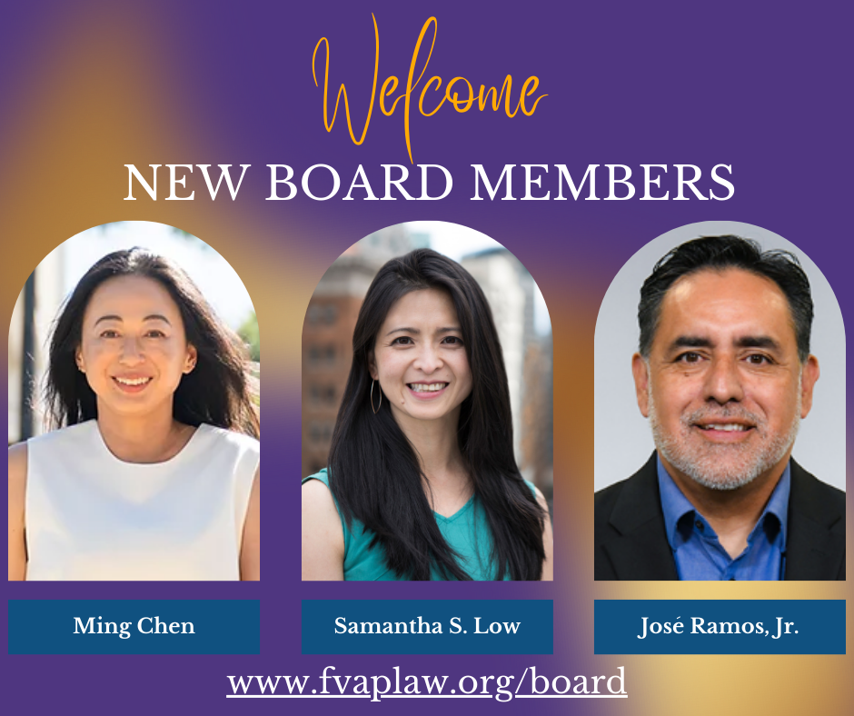 Welcome New Board Members