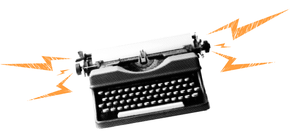 Icon of a typewriter