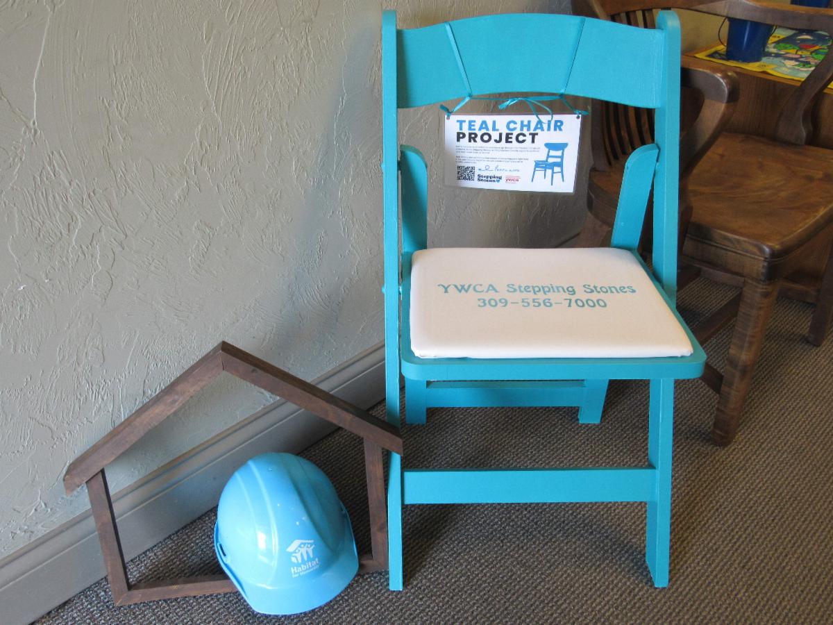 YWCA Teal Chair