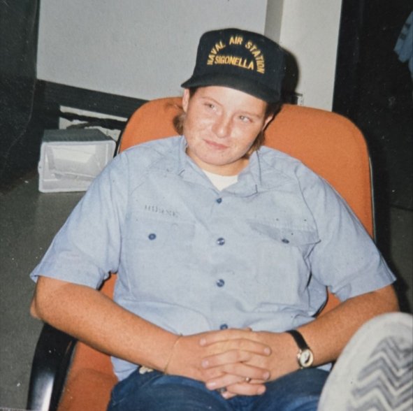 Candy, stationed in Sicily, early 90s.