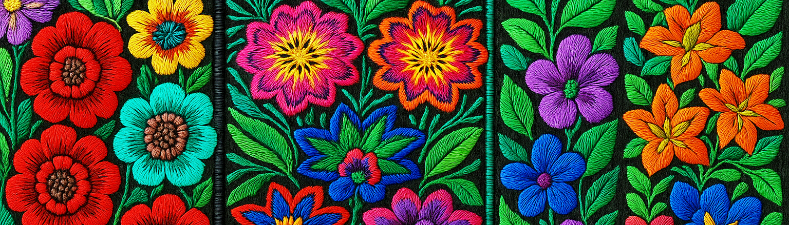 A series of soft lights on a purple background.