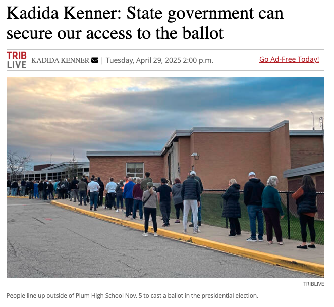 Kadida Kenner: State government can secure our access to the ballot