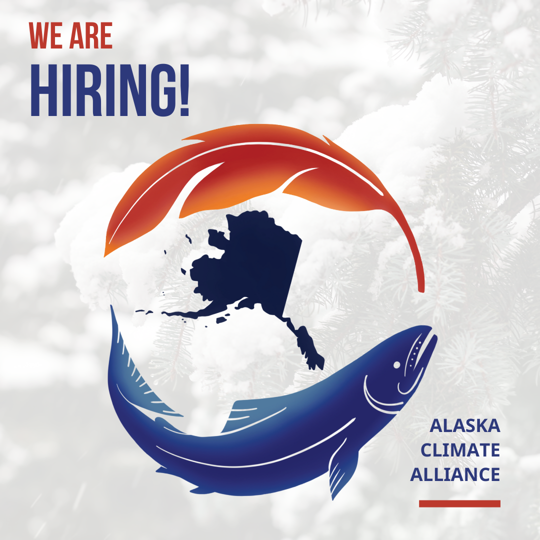 An infographic announces that the Alaska Climate Alliance is hiring