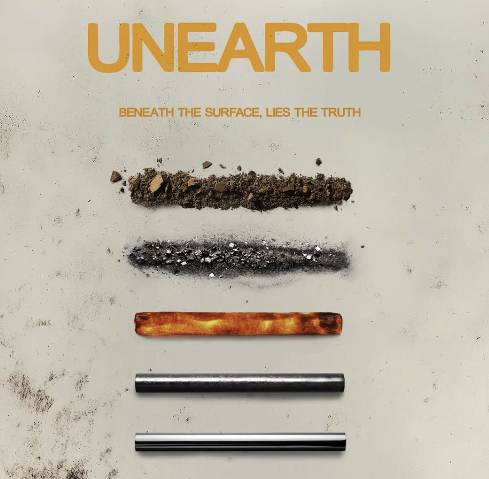 A partial image of the film poster for Unearth.