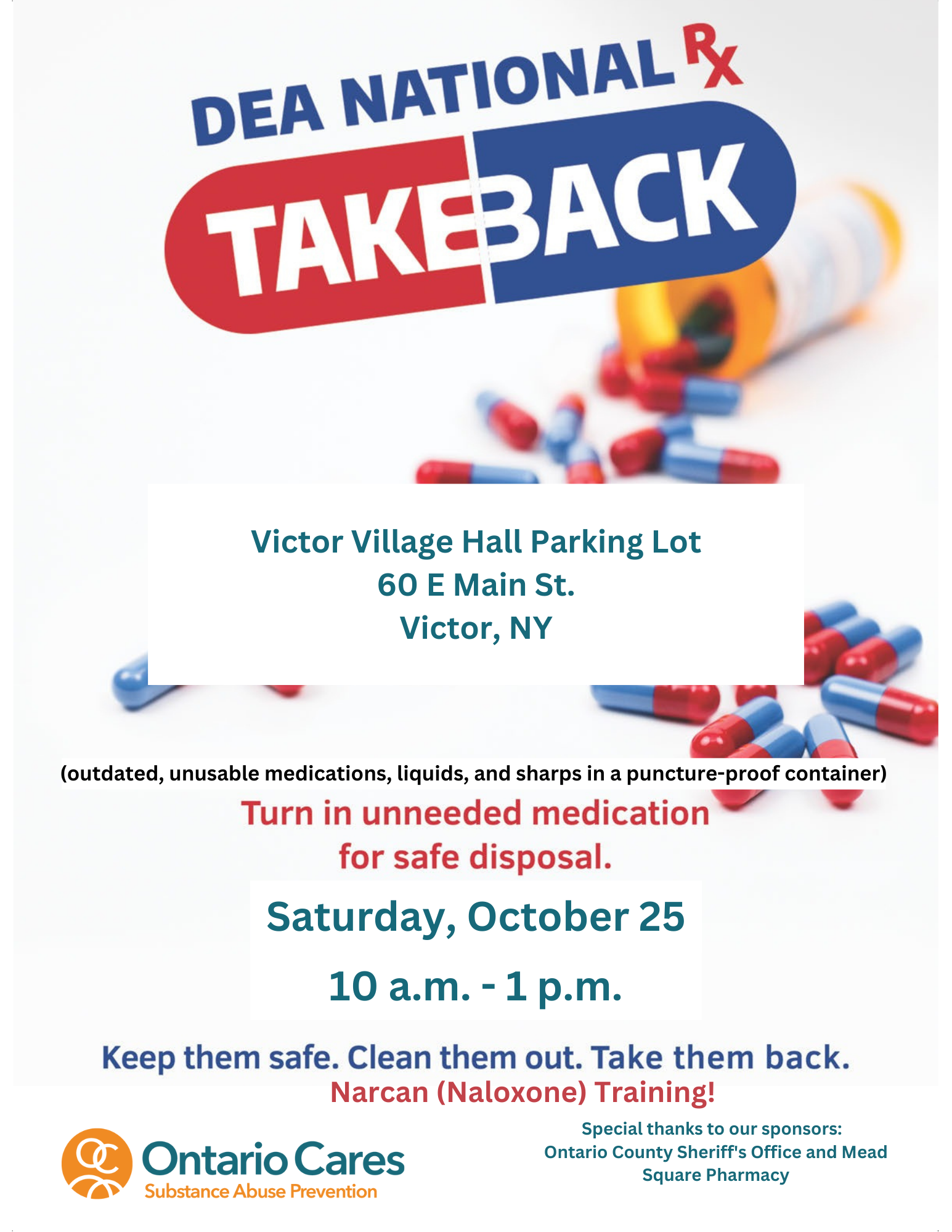 DEA National Take-Back Day Flyer