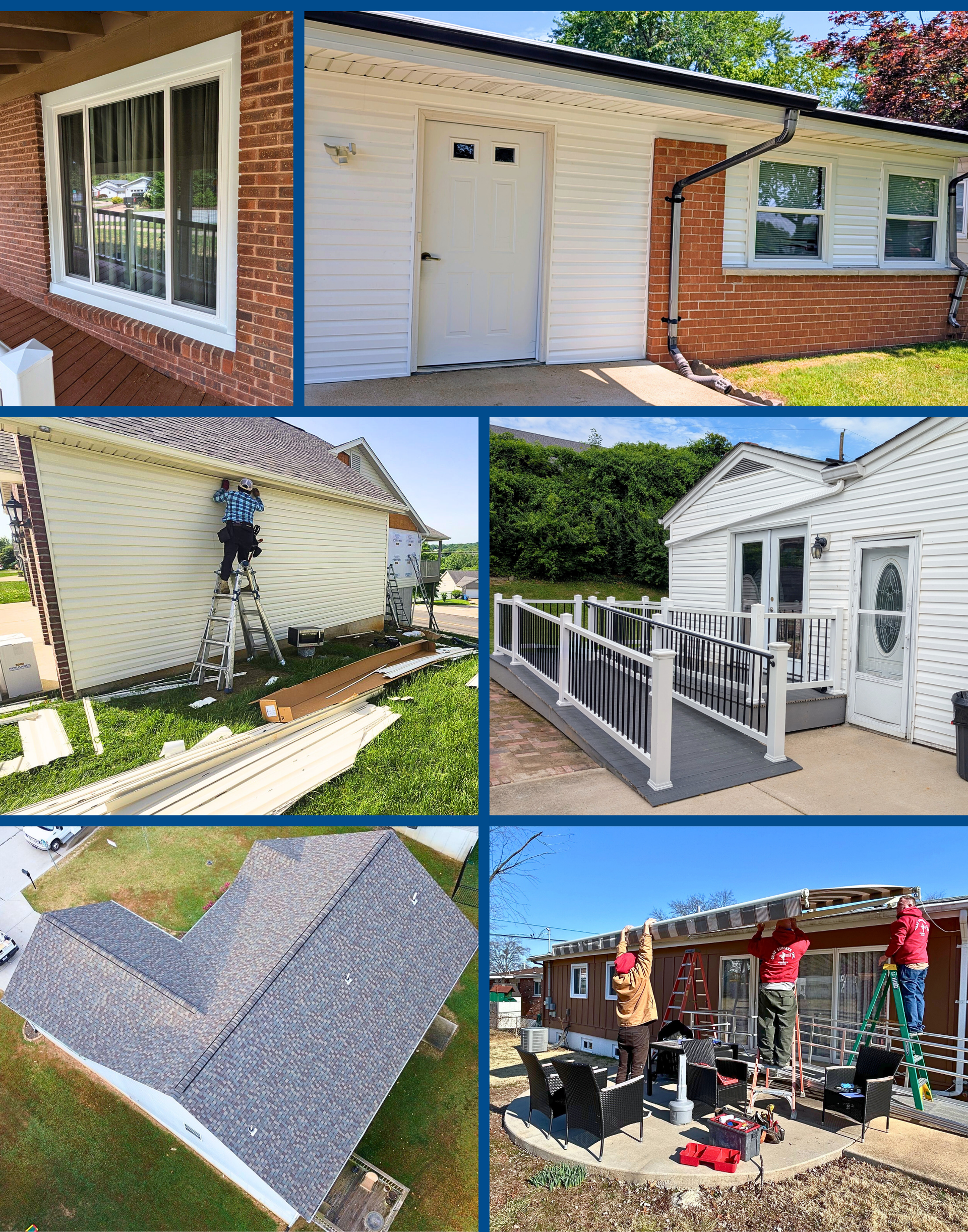 collage of exterior projects from 2025