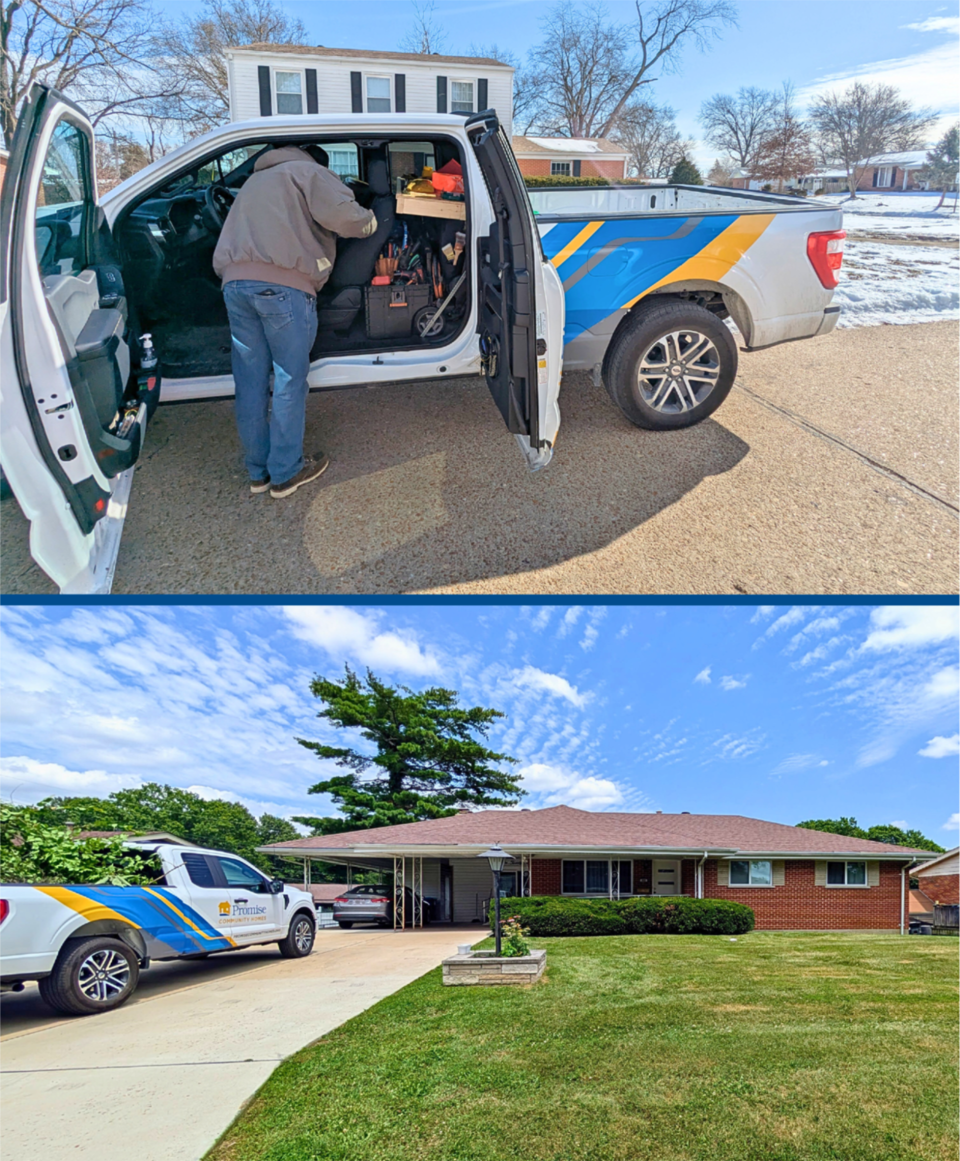 PCH trucks in action in winter and summer