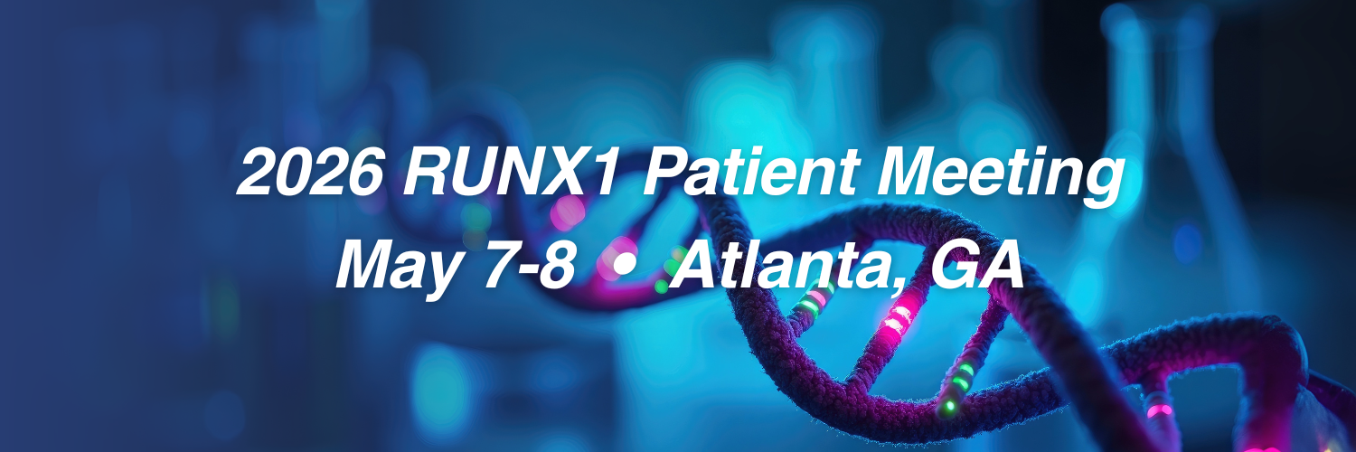 2026 RUNX1 Patient Meeting Banner