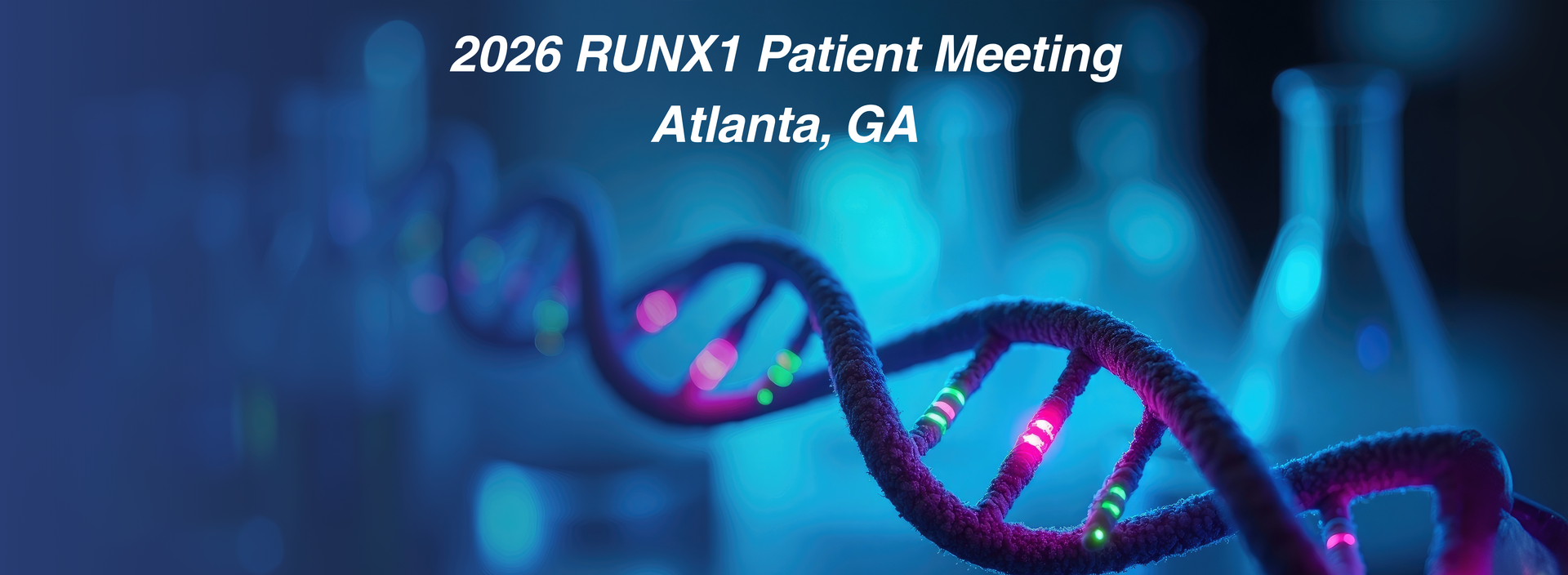 2026 RUNX1 Patient Meeting Banner