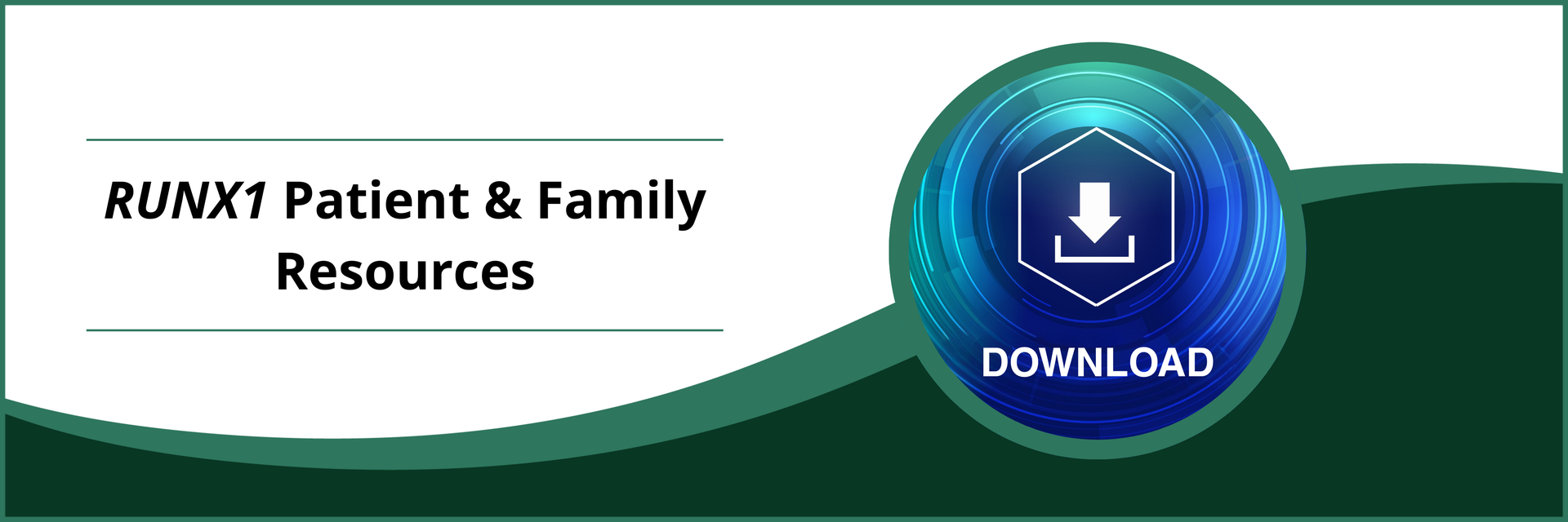 RUNX1 Patient & Family Resources Banner