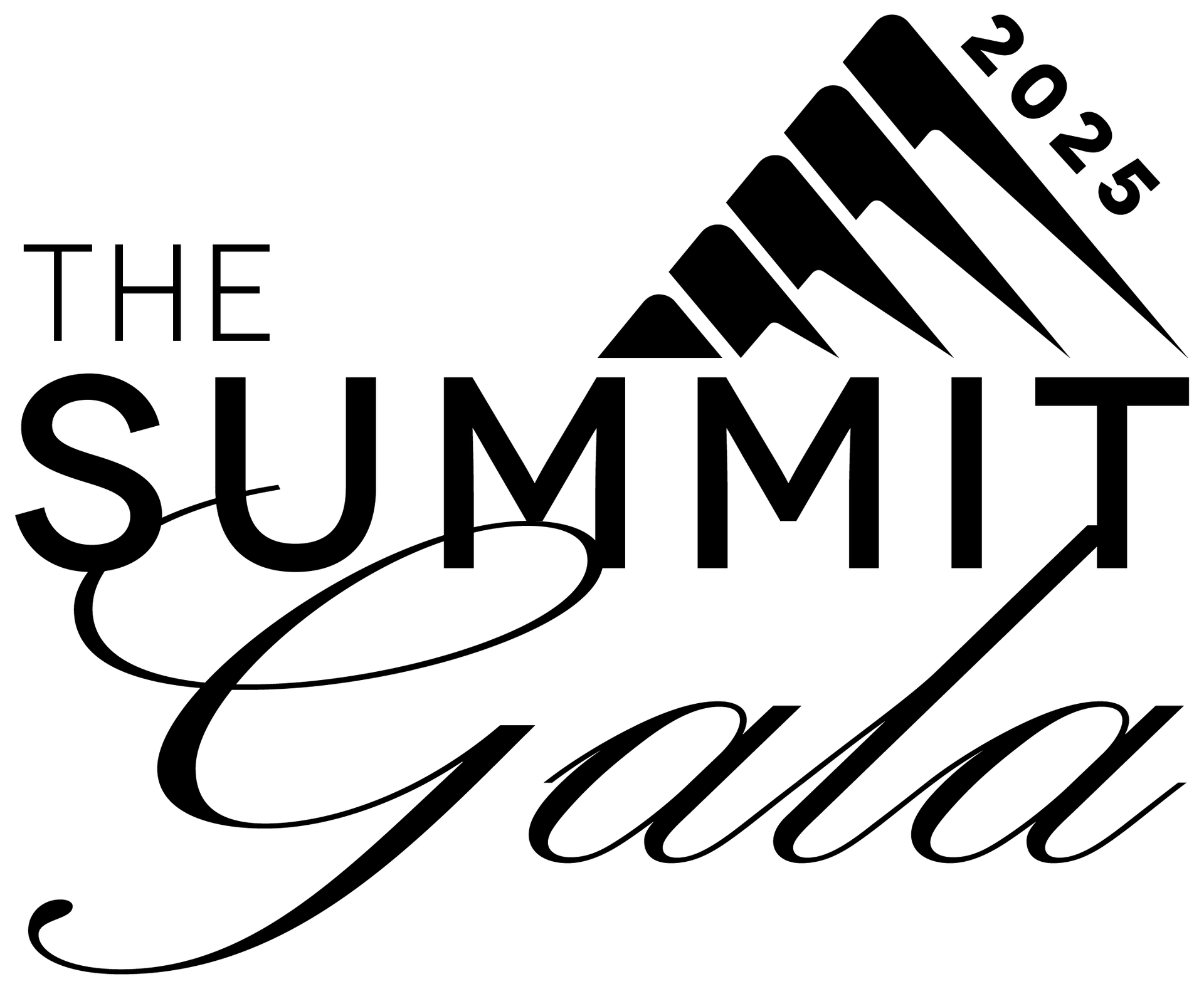 The Summit Gala 2025 logo in all black