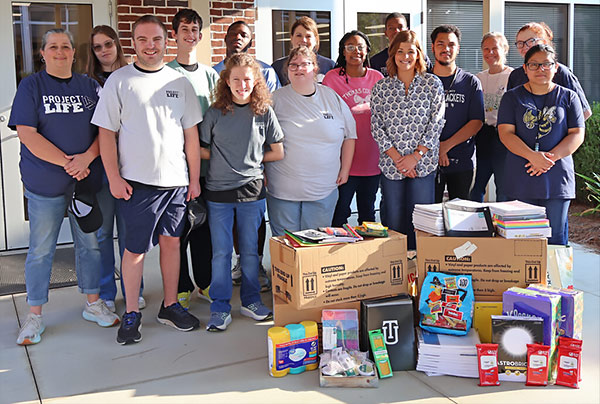 Members of Thomas University’s chapter of the national membership program of Educators Rising Collegiate (ERC) 