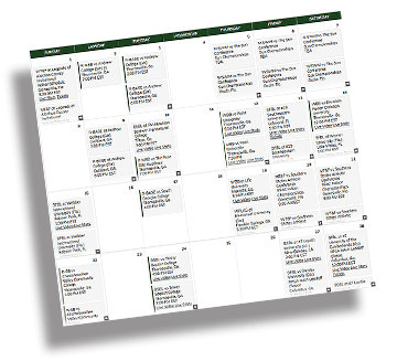 TU Athletics Calendar for February 2026