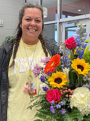 Alum Casey Avery was selected Teacher of the Year at Eastside Elementary School in Grady County.