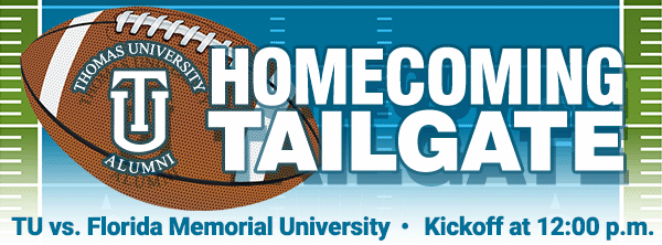 Homecoming Tailgate - TU vs. Florida Memorial University. Kickoff at 12 p.m.