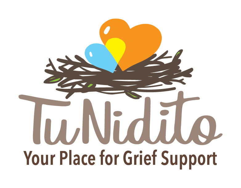 Tu Nidito logo: a nest holds two hearts that intersect one another. Tu Nidito logo: a nest holds two hearts that intersect one another.