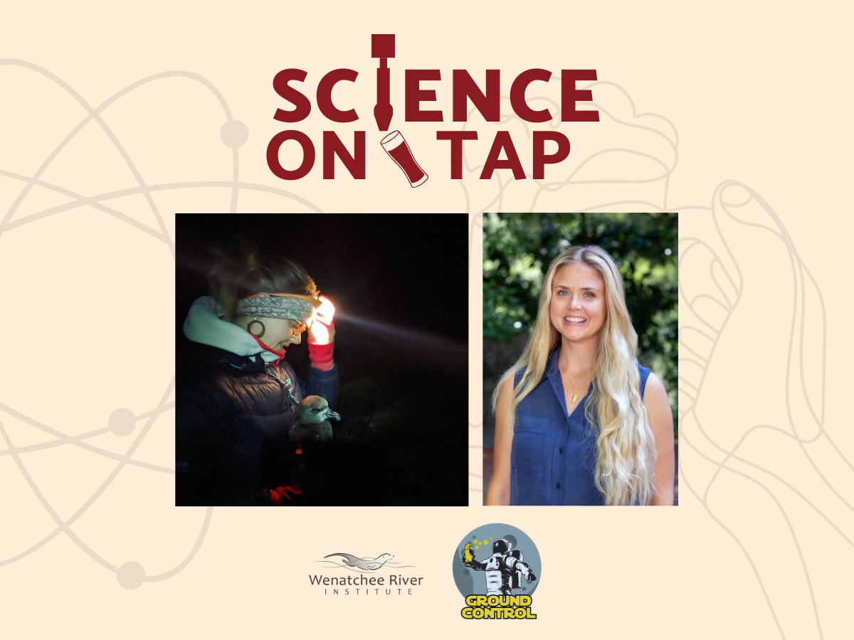 Image of Science on Tap promotion for the Sensory-based Wildlife Conservation talk by Megan Friesen.