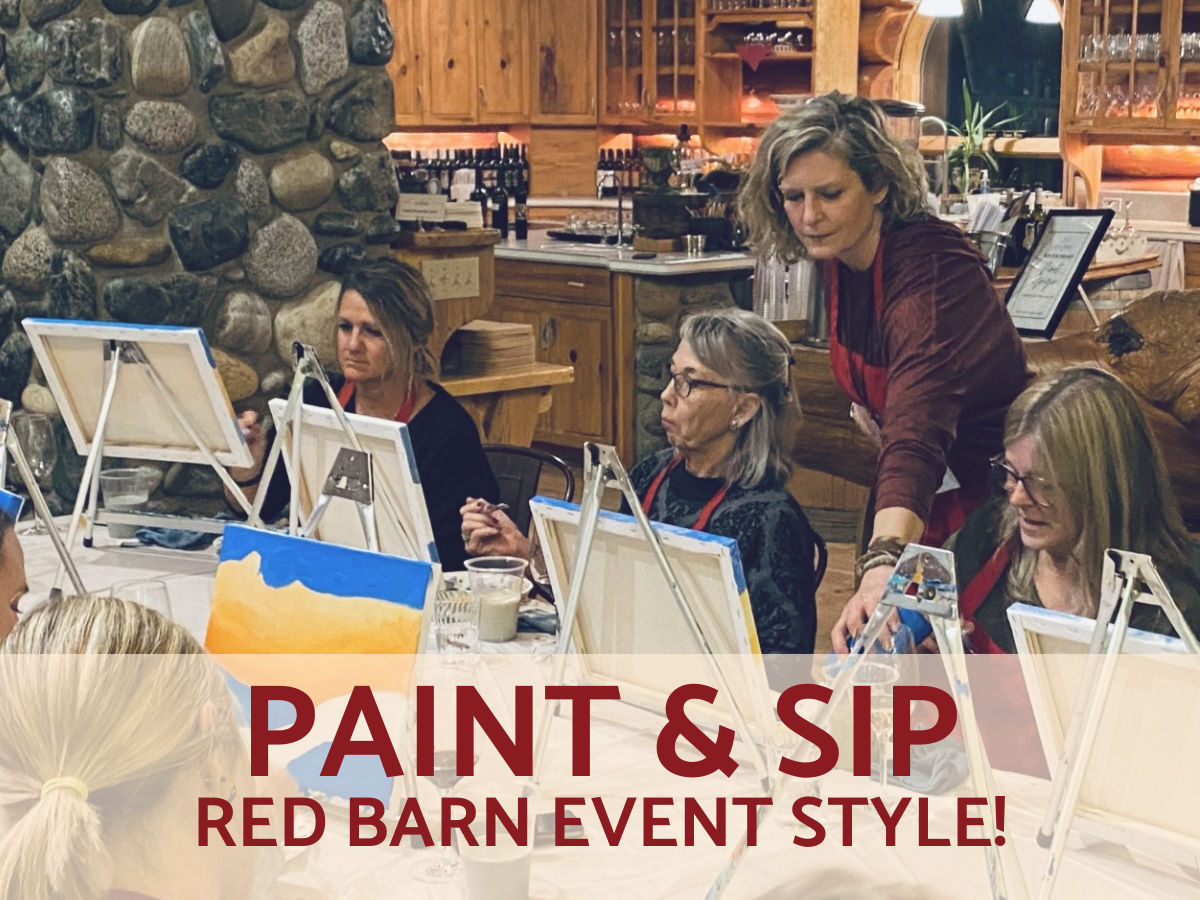 Image of Teara Dillon instructing Paint & Sip participants on their art.