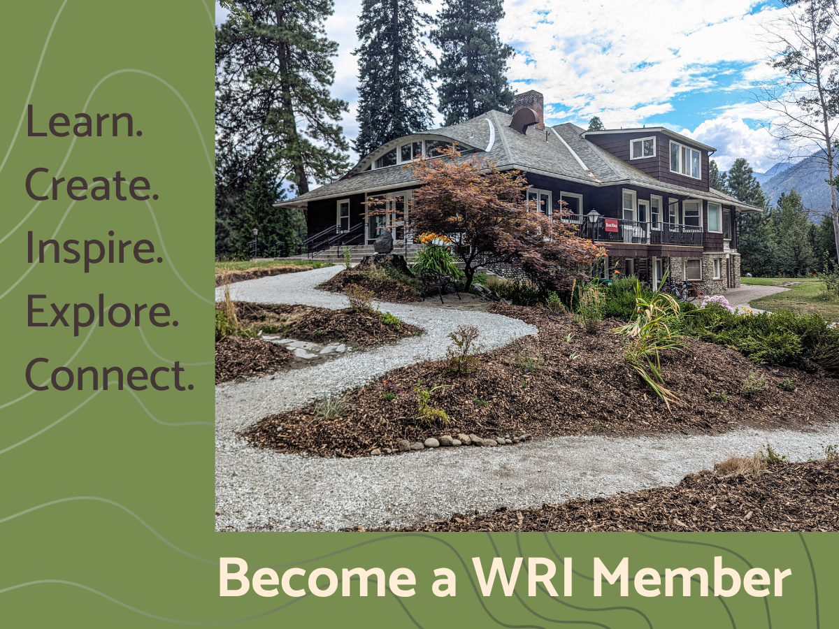 A graphic highlighting the front of the River Haus and the new accessible trail, with words 